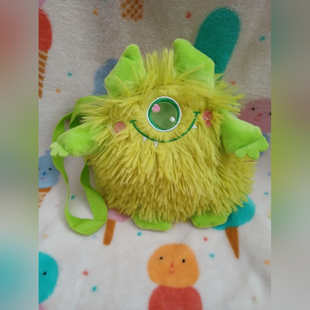 2/$18 Monster Bag Plush Stuffed Toy Kid Girls Kawaii Neon Purse Toy